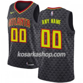 Dres Atlanta Hawks Prilagođeni Nike 2017-18 Crna Swingman